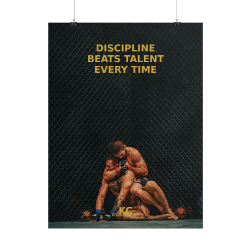 Discipline Beats Talent -Kovari Poster