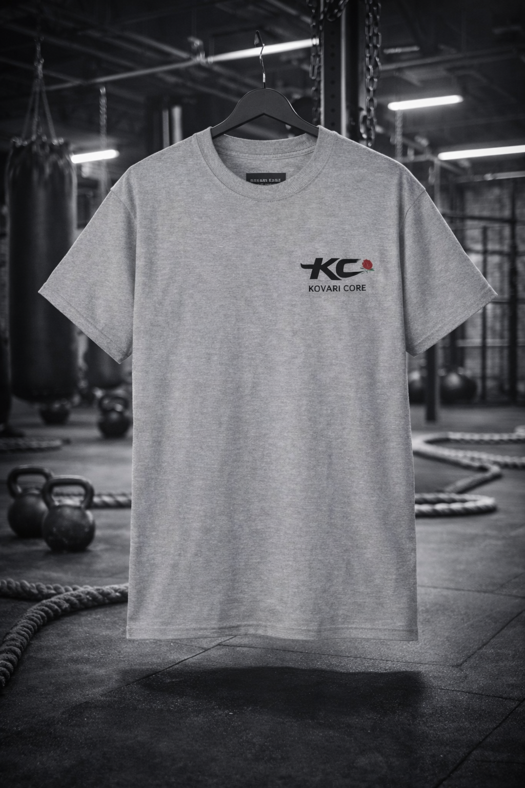 Kovari Core – Rose Edition Tee — KC Logo Graphic T‑Shirt