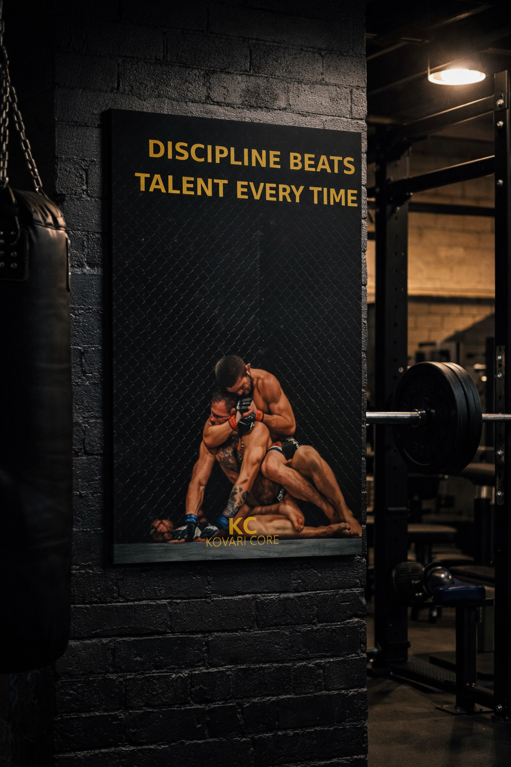 Discipline Beats Talent -Kovari Poster
